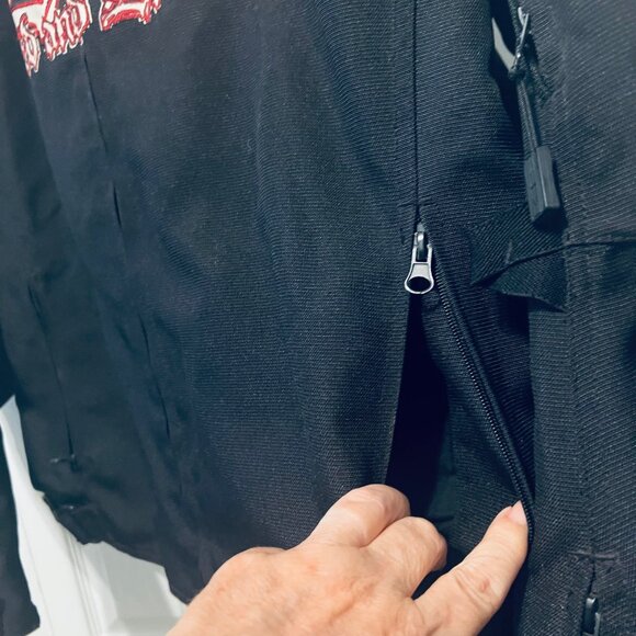 Speed & Strength Gear-Men's X Large Lined Motorcycle Jacket-Hang em High-Bl/Red - Picture 13 of 16